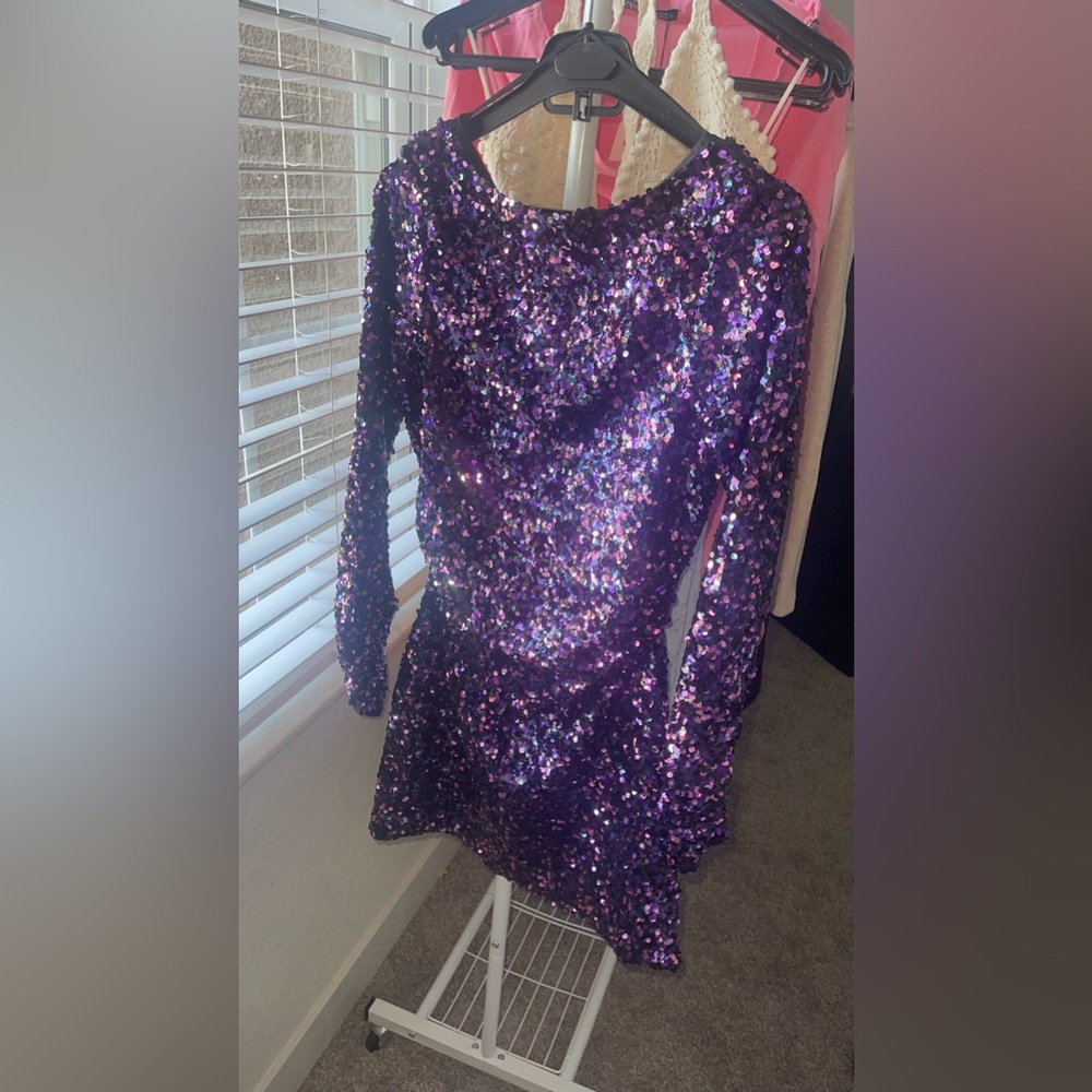 Zara New Dress 🥰 perfect for Prom or any party, color: purple, size XS